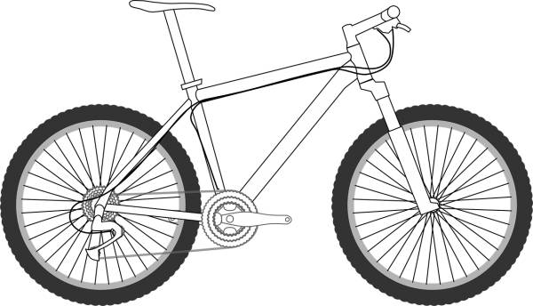 mountain bike bicycle sport  svg vector cut file