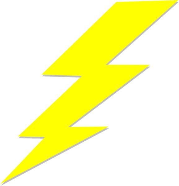 lightning bolt blitz yellow anger  svg vector cut file