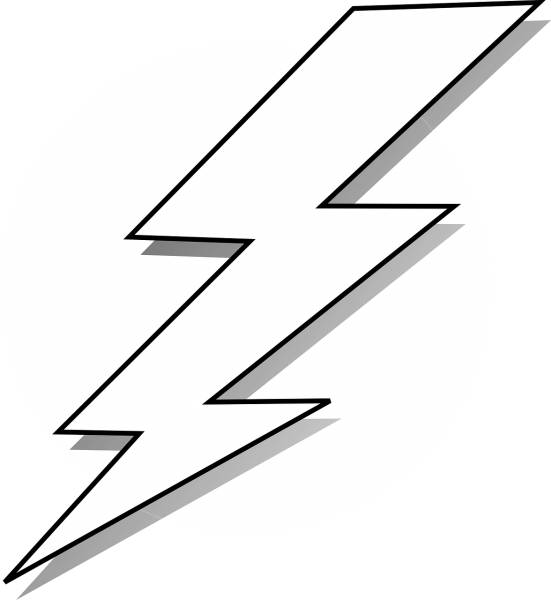 lightning bolt strike lighting  svg vector cut file