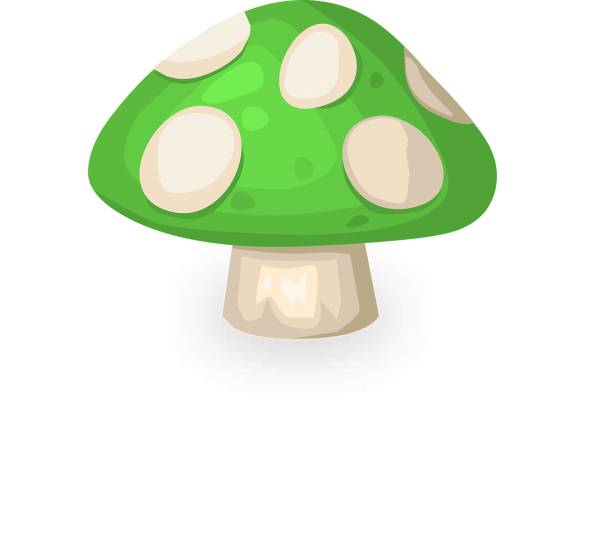 mushroom cartoon green plant  svg vector cut file
