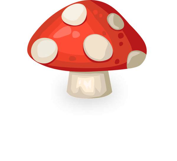 mushroom red white polka dots  svg vector cut file