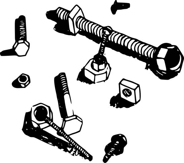 bolts hardware nuts screws tool  svg vector cut file