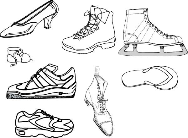 footwear shoes sneakers trainers  svg vector cut file