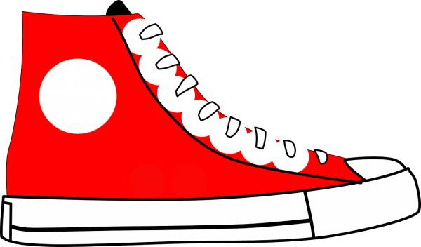 shoe sports shoes red lace  svg vector cut file