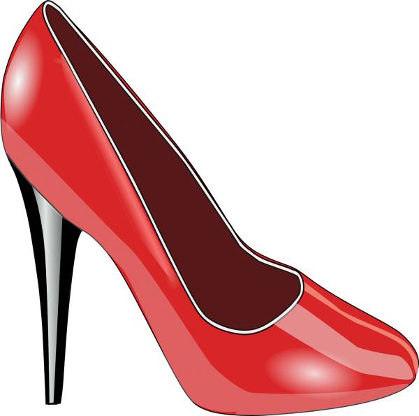 shoes red ladies womens  svg vector cut file