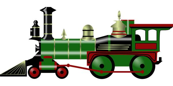 steam engine train old  svg vector cut file
