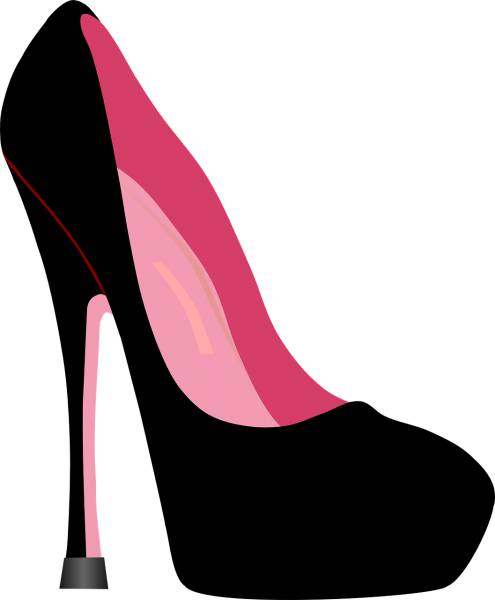 stiletto shoe lady female fashion  svg vector cut file