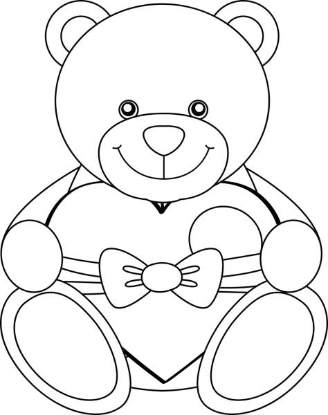 teddy bear stuffed animal  svg vector cut file