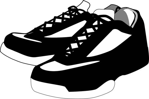 tennis shoes shoes black sneakers  svg vector cut file