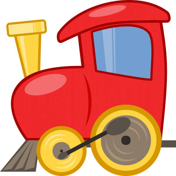 toy train locomotive red cute  svg vector cut file