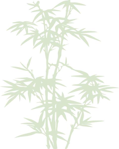 bamboo plant leaves forest nature  svg vector cut file