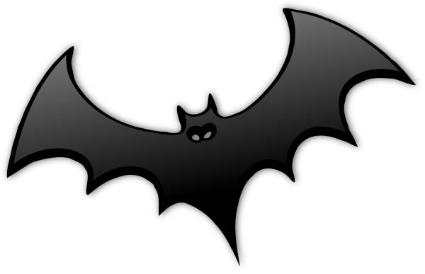 bat black dracula wings spread  svg vector cut file