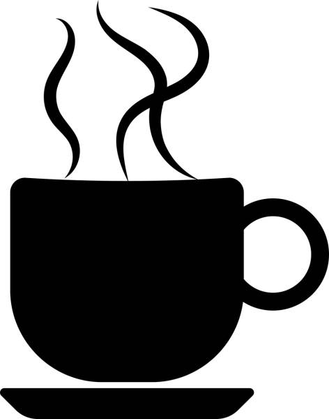coffee cup silhouette steam hot  svg vector cut file