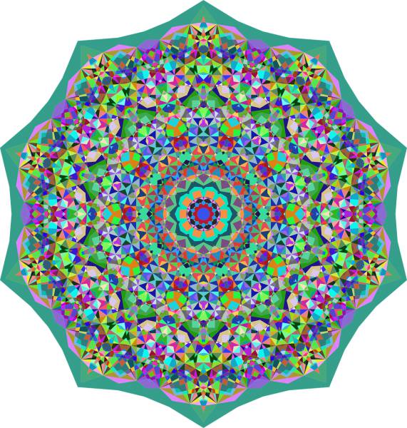 colorful prismatic chromatic  svg vector cut file