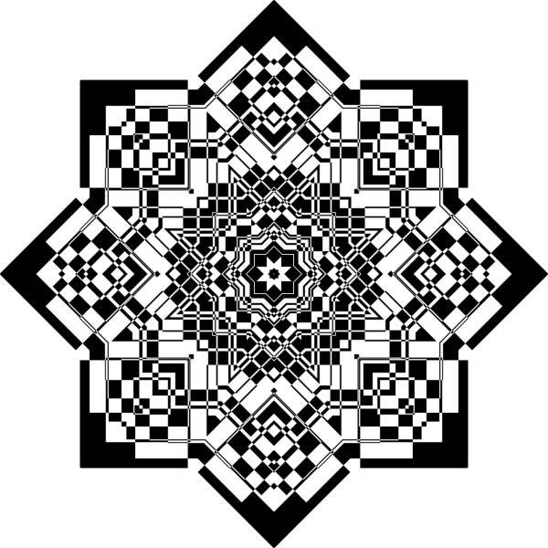 decorative ornamental black  svg vector cut file