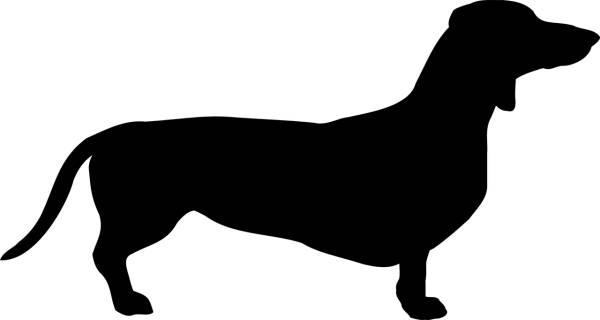 dog dachshund race pet hair  svg vector cut file