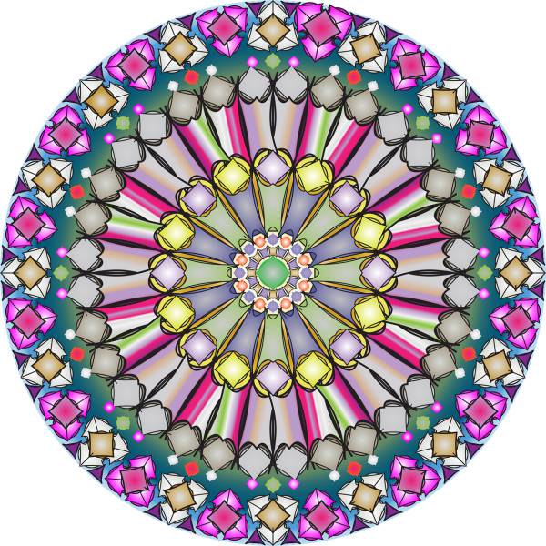 geometric mandala decorative  svg vector cut file