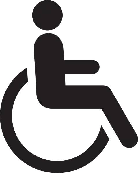 handicapped chair wheelchair wheel  svg vector cut file