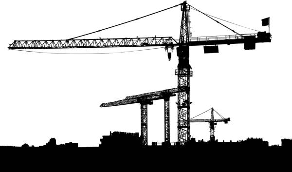 industrial cranes construction  svg vector cut file