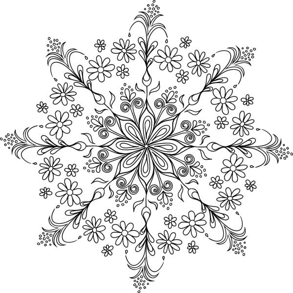 mandala floral flowers decor  svg vector cut file