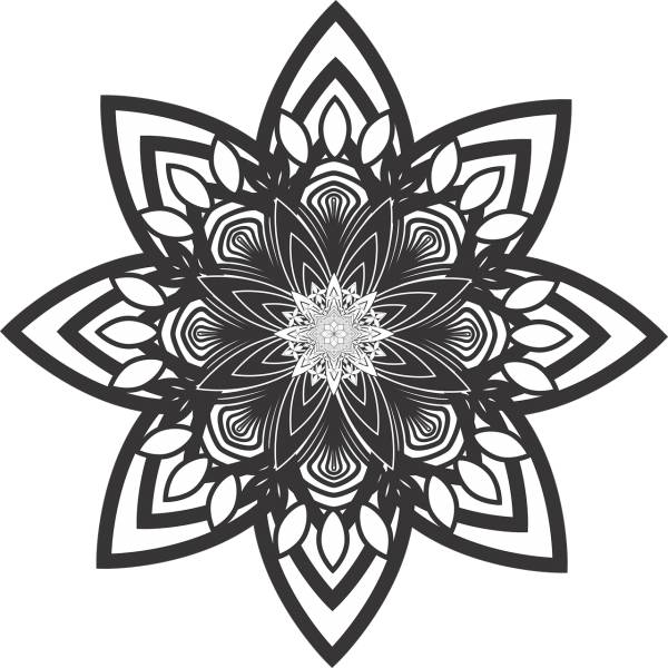mandala flower pattern healing  svg vector cut file