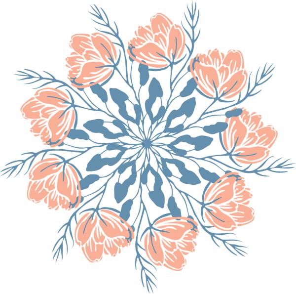 mandala flowers ornamental floral  svg vector cut file