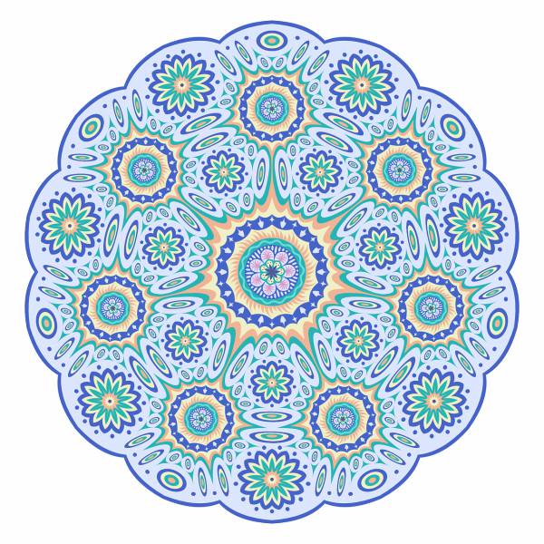 mandala geometric round design  svg vector cut file