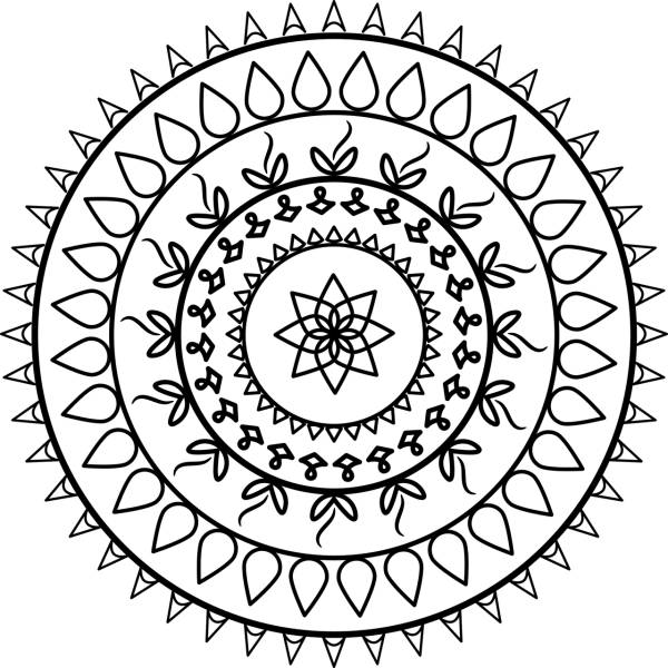 mandala tattoo spiritual circle  svg vector cut file