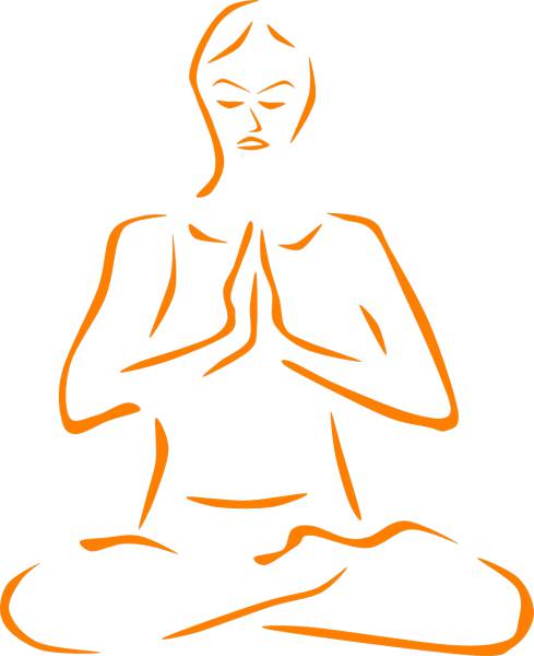 meditation meditate crossed legs  svg vector cut file