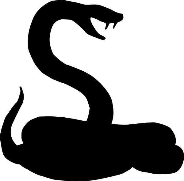 silhouette snake reptile  svg vector cut file