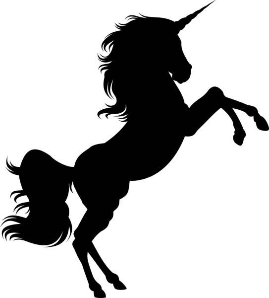 unicorn silhouette fantasy horse  svg vector cut file