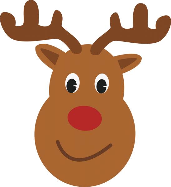 deer reindeer rudolf christmas  svg vector cut file