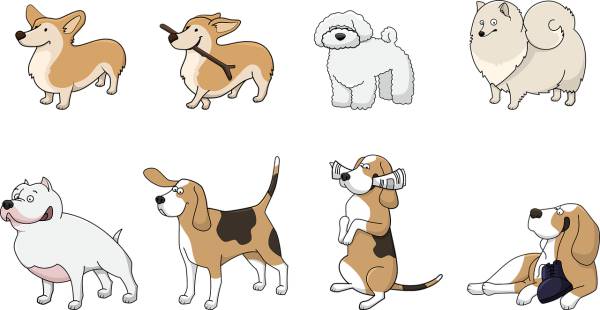 dog animal corgi beagle bolonka  svg vector cut file