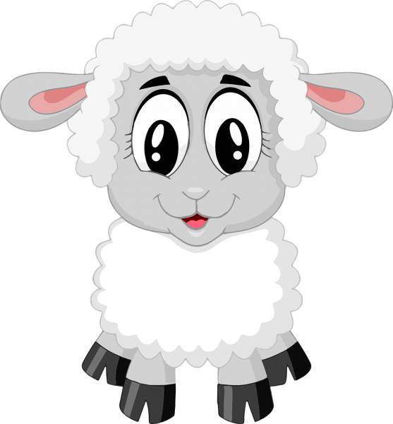 lamb sheep cute farm animal baby  svg vector cut file
