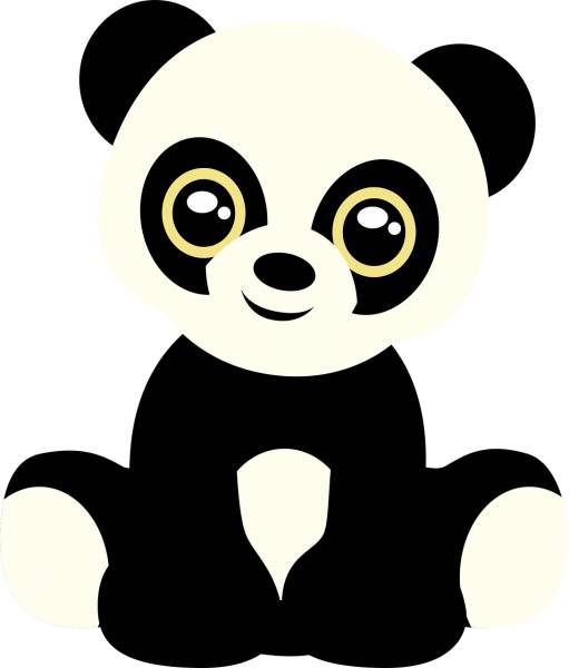 panda bear teddy bear animal cute  svg vector cut file