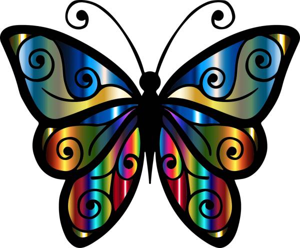 abstract animal art butterfly  svg vector cut file
