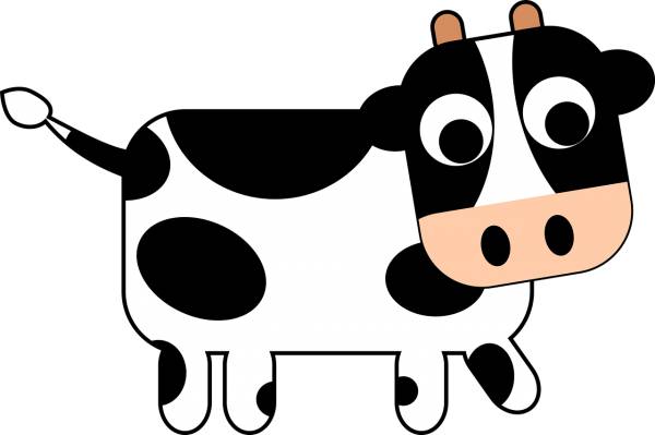 animal cartoon cow farm cow cow  svg vector cut file