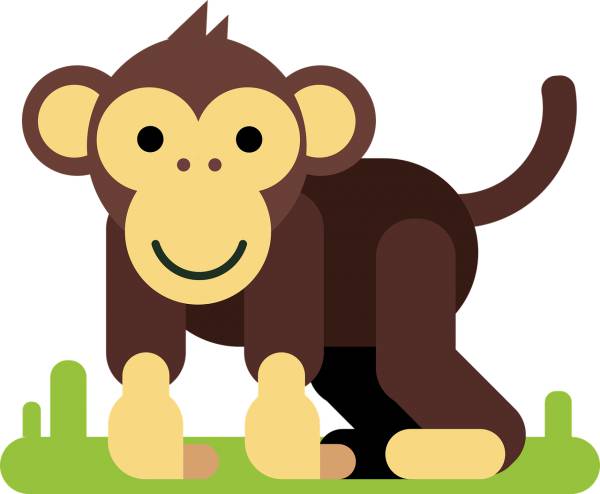 ape animal cartoon character comic  svg vector cut file