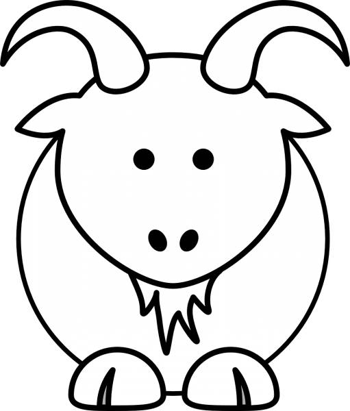 goat animal farm animal cartoon  svg vector cut file