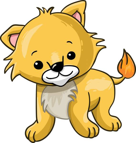 leo lion cub cat predator cute  svg vector cut file
