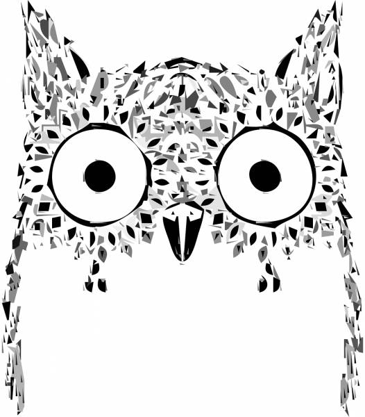 owl animal abstract bird owl owl  svg vector cut file